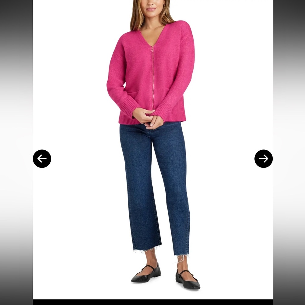 NWT•Splendid•Zeena Zip Front Cardigan
Fuschia•XS - Picture 2 of 10